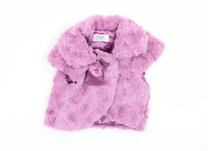 F&F Girls Purple   Jacket  Size 0-3 Months