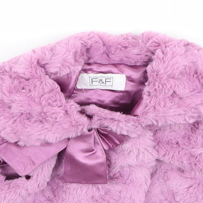 F&F Girls Purple   Jacket  Size 0-3 Months