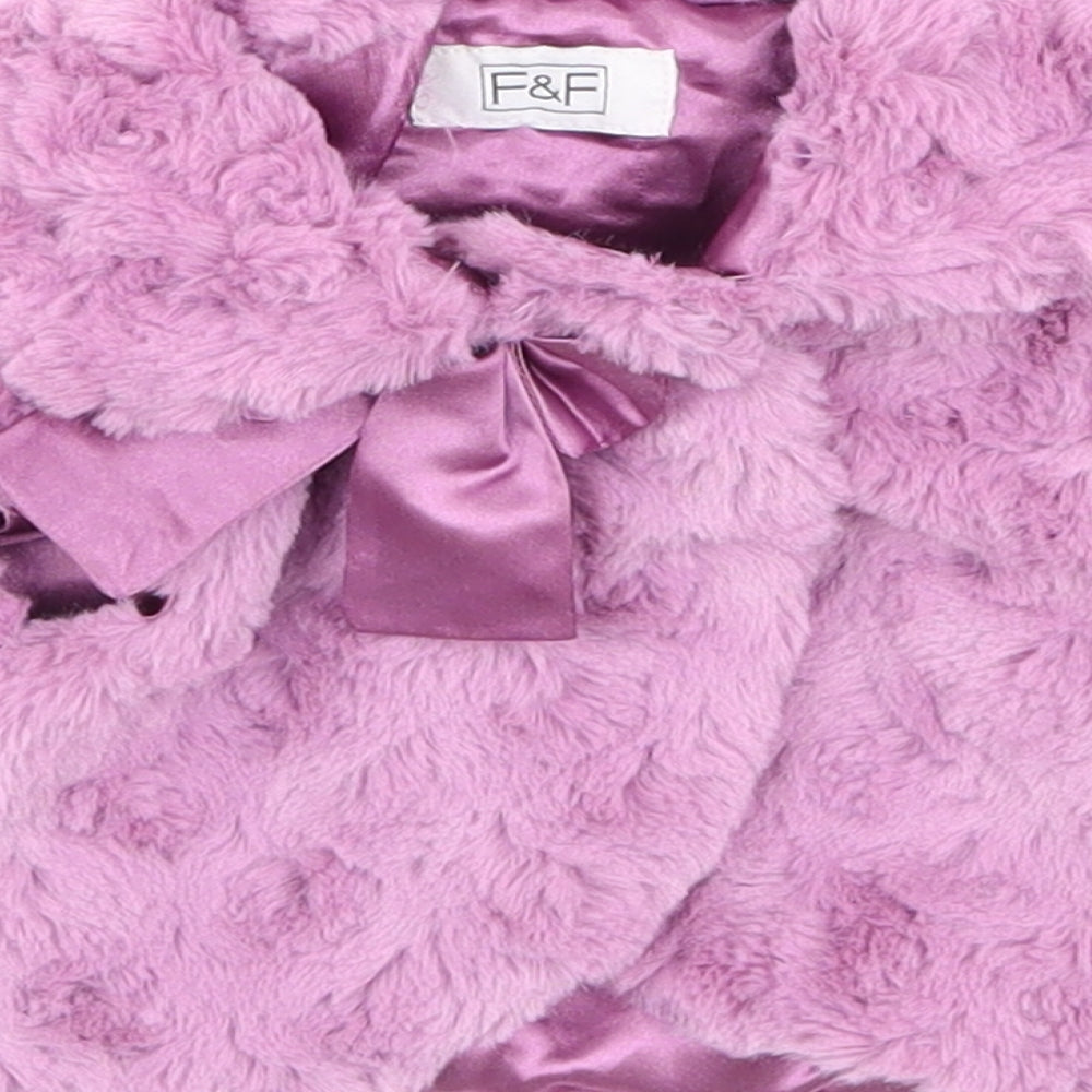 F&F Girls Purple   Jacket  Size 0-3 Months