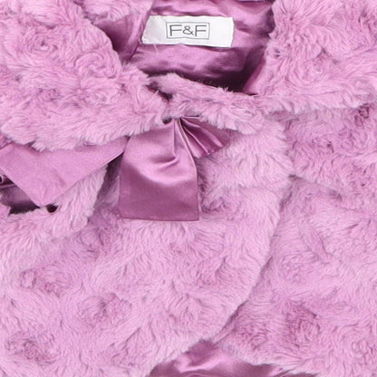 F&F Girls Purple   Jacket  Size 0-3 Months