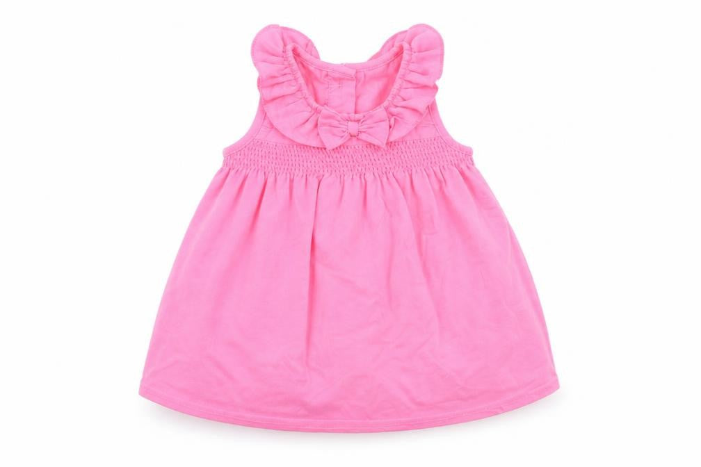 Front view of Next girls’ pink a-line, size 3-6, months