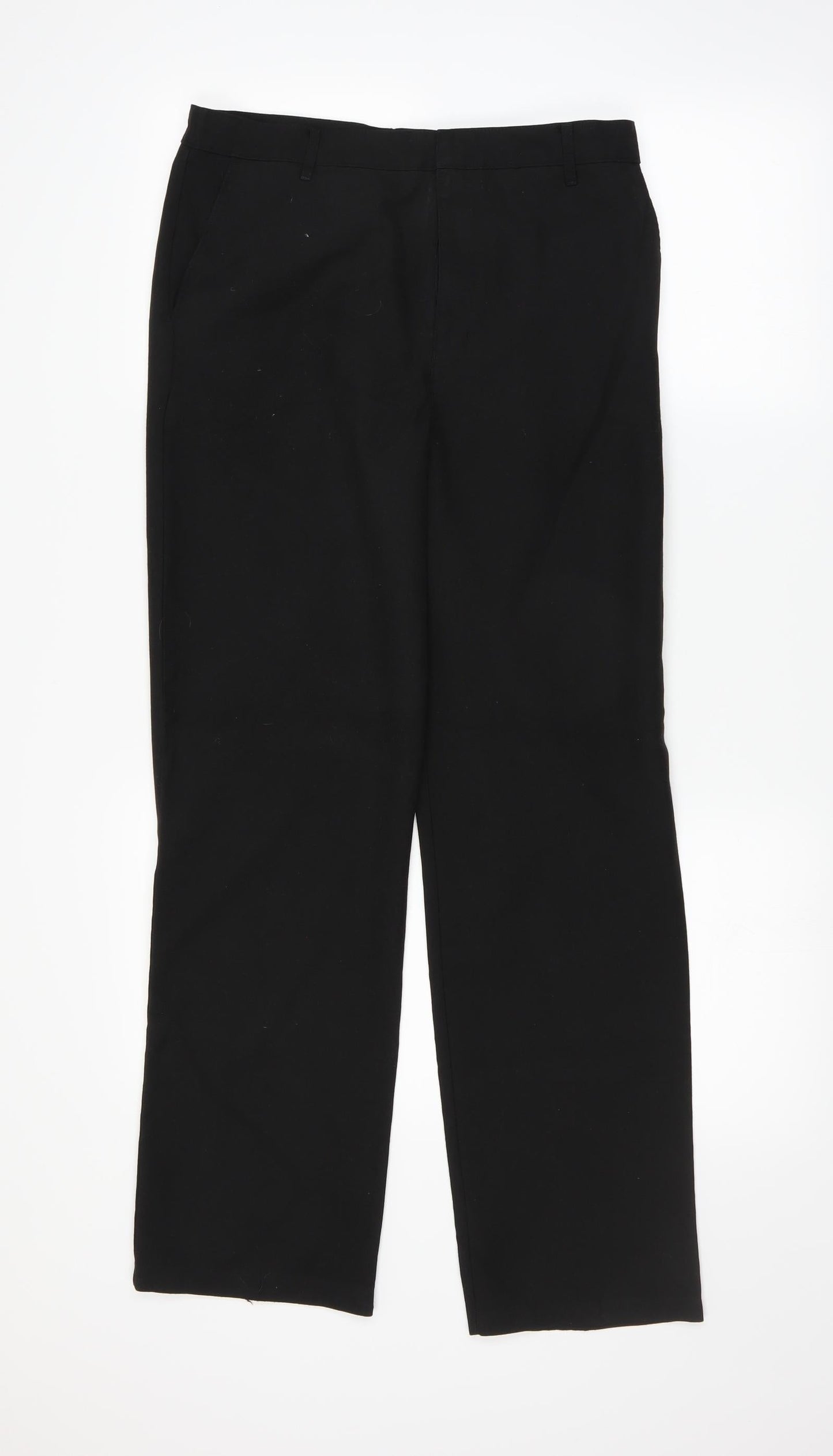 Marks and Spencer Girls Black   Chino Trousers Size 14-15 Years
