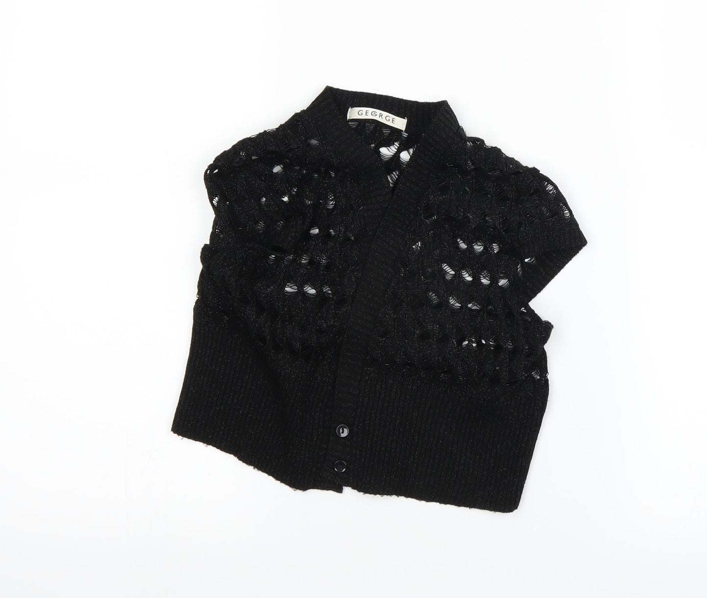 George Womens Black   Cardigan Jumper Size M