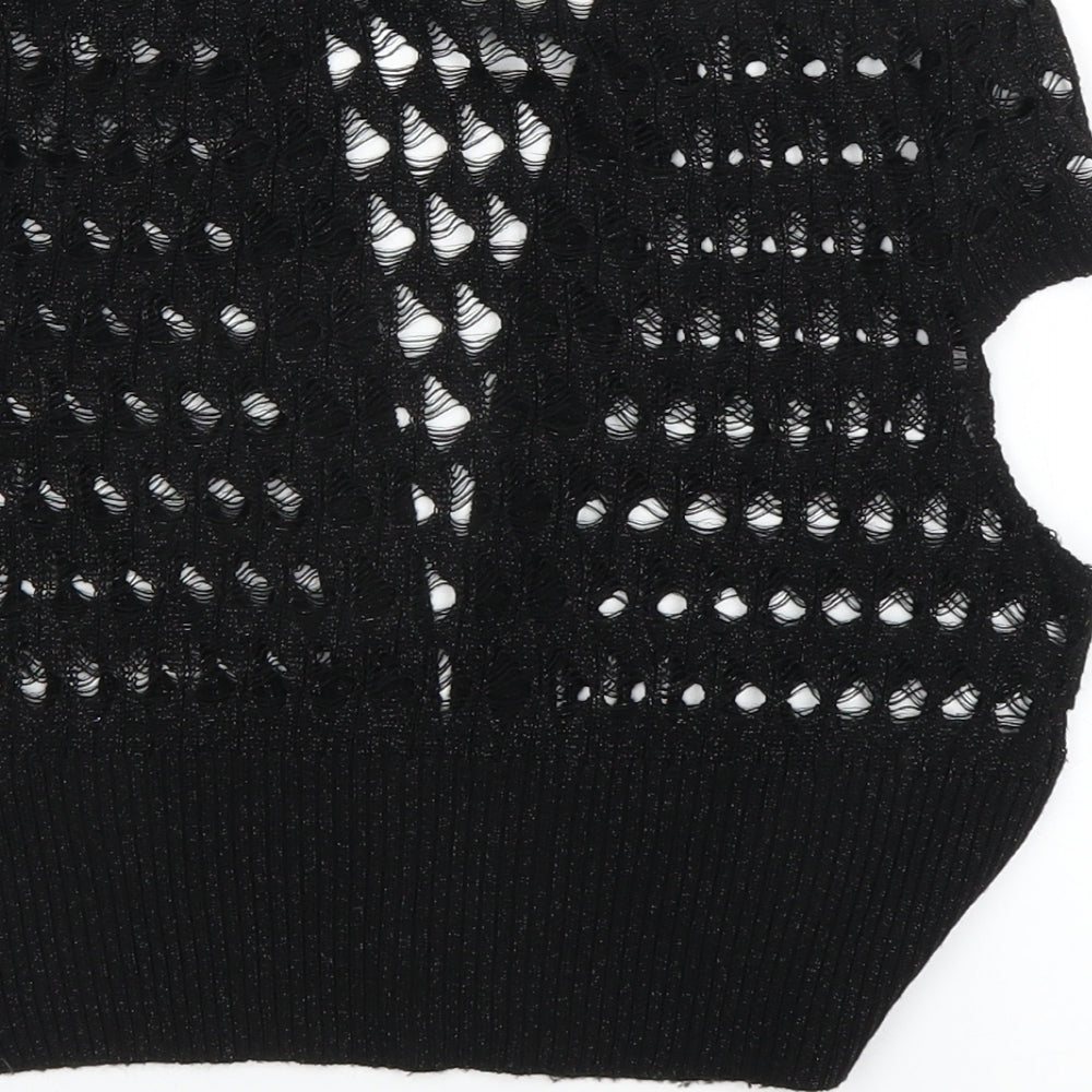 George Womens Black   Cardigan Jumper Size M