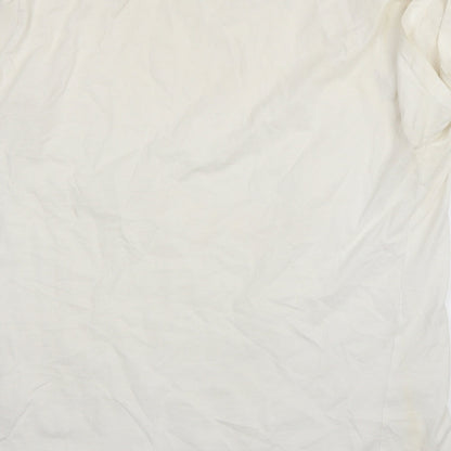 Womens UK Size L Preworn White Basic T-Shirt