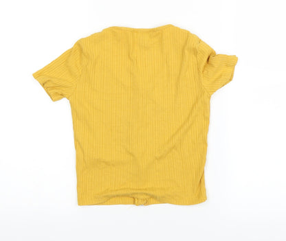 New Look Girls Yellow   Cardigan Jumper Size 12-13 Years