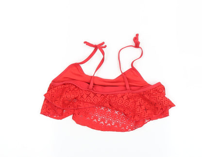 Primark Girls Red   Cropped T-Shirt Size 10-11 Years