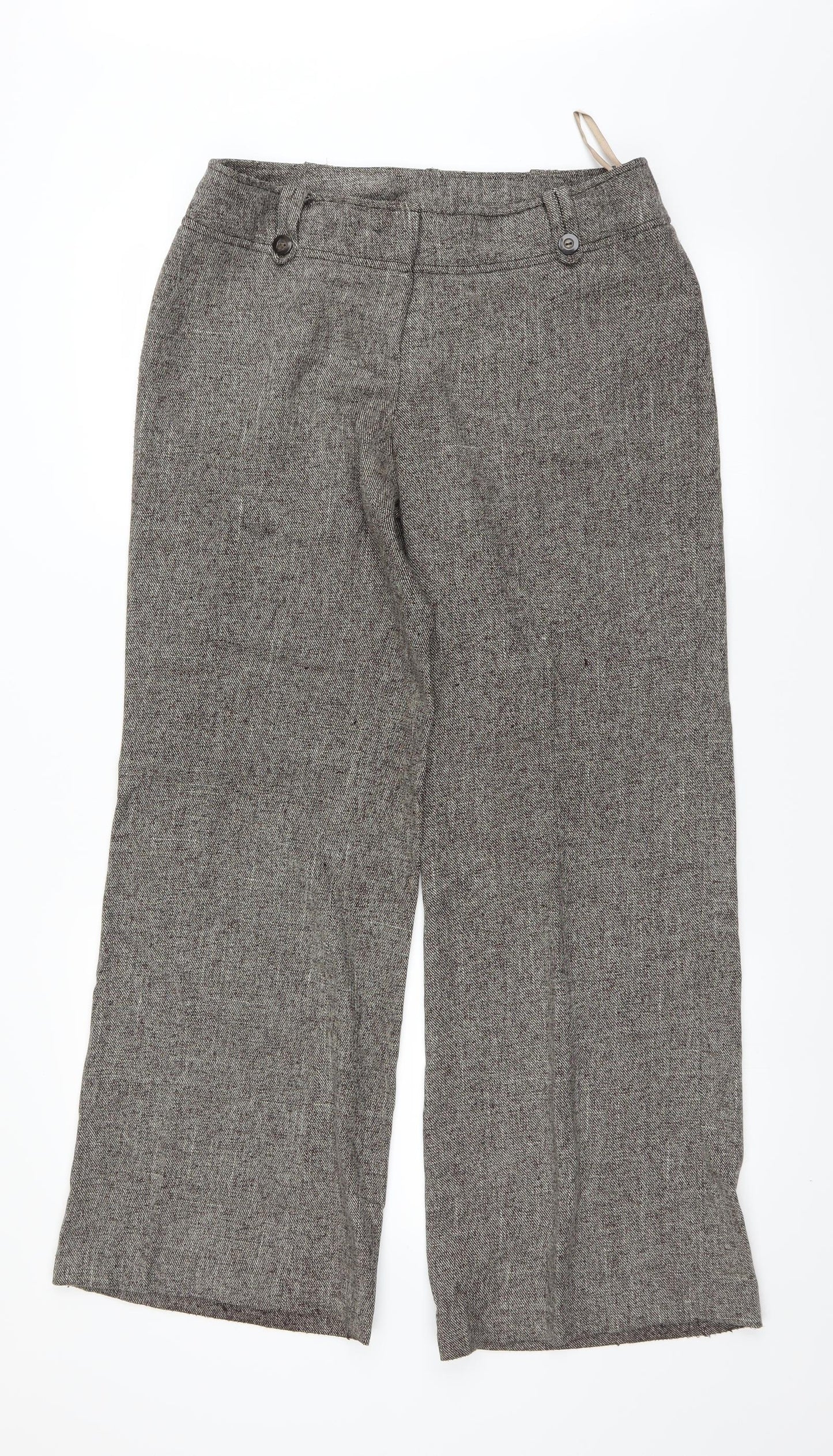 F&F Womens Brown   Dress Pants Trousers Size 12 L29 in