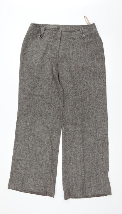 F&F Womens Brown   Dress Pants Trousers Size 12 L29 in