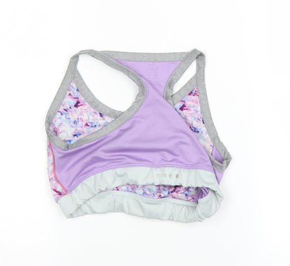 soulux Girls Purple   Cropped Tank Size 12-13 Years