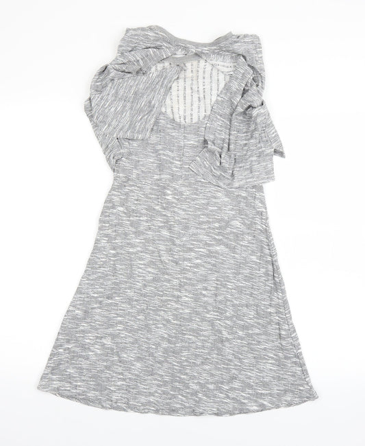 Topshop Womens Grey   Fit & Flare  Size 10