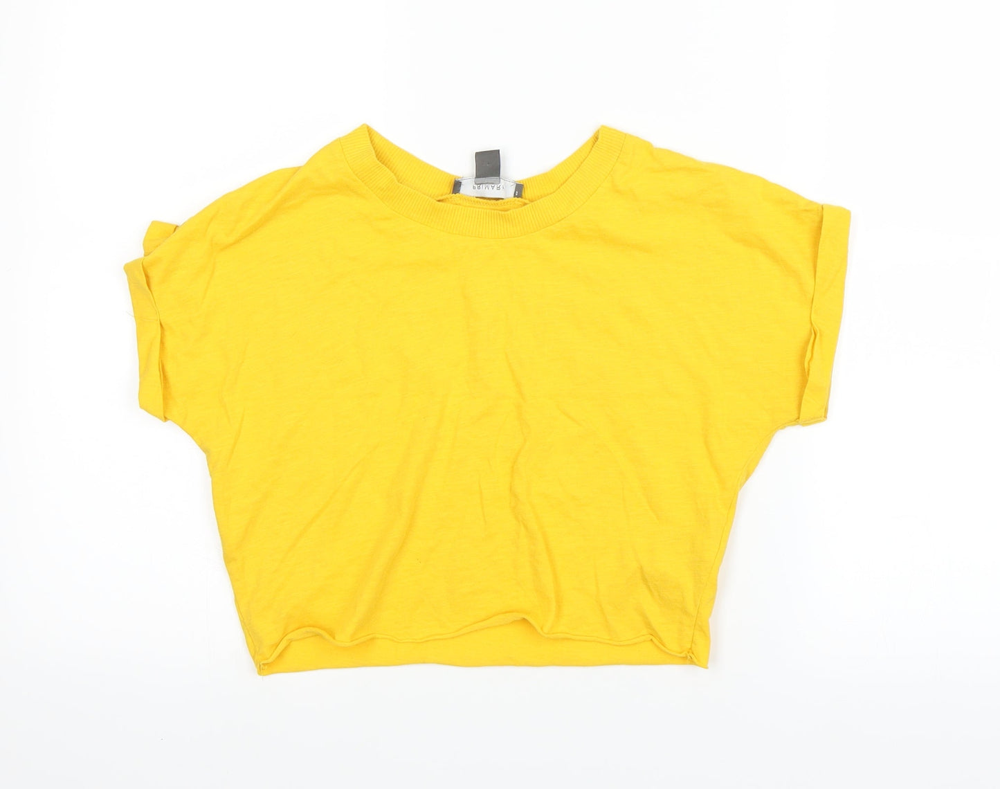 Primark Womens Yellow   Basic T-Shirt Size 6