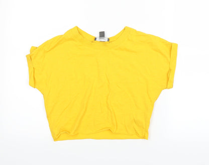 Primark Womens Yellow   Basic T-Shirt Size 6