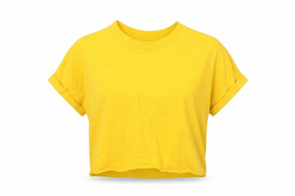 Womens UK Size 6 Primark Yellow Basic T-Shirt