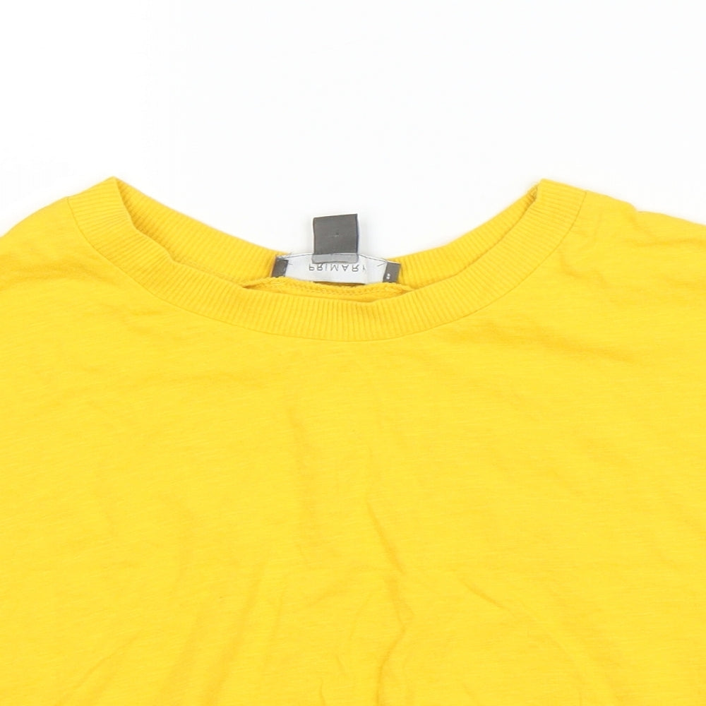 Primark Womens Yellow   Basic T-Shirt Size 6