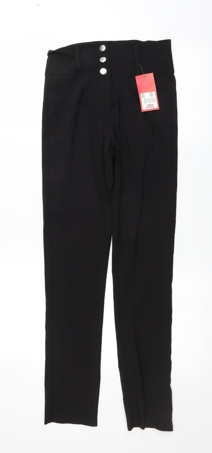 Miss Saigon Womens Black   Trousers  Size 8 L29 in