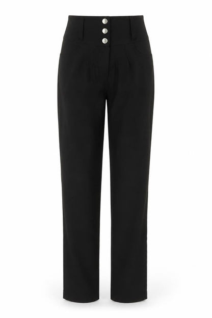Miss Saigon Womens Black   Trousers  Size 8 L29 in