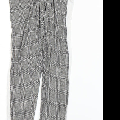 Womens UK Size 12 Boohoo Regular Fit  Black Trousers