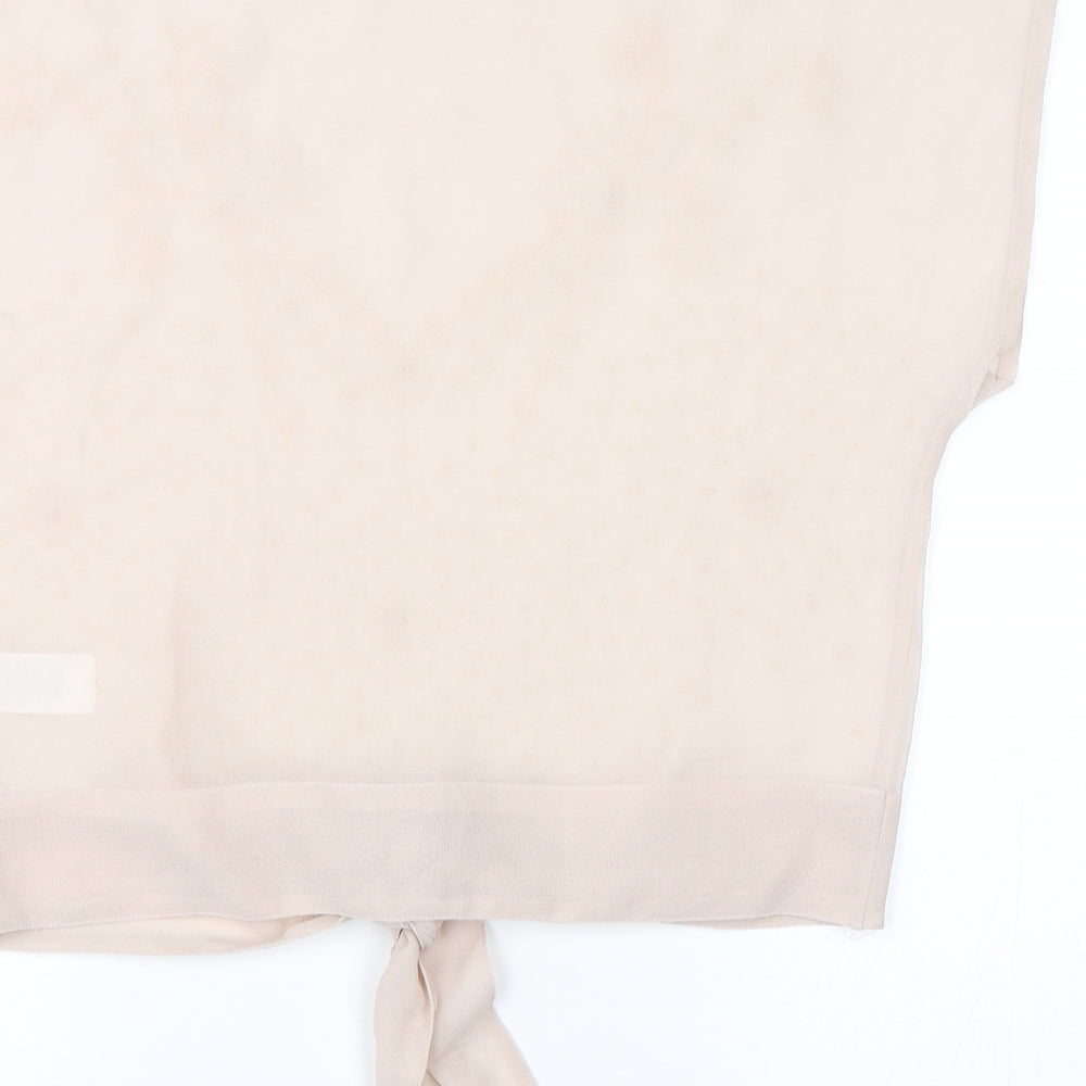 Evie Womens Pink   Basic Blouse Size 8