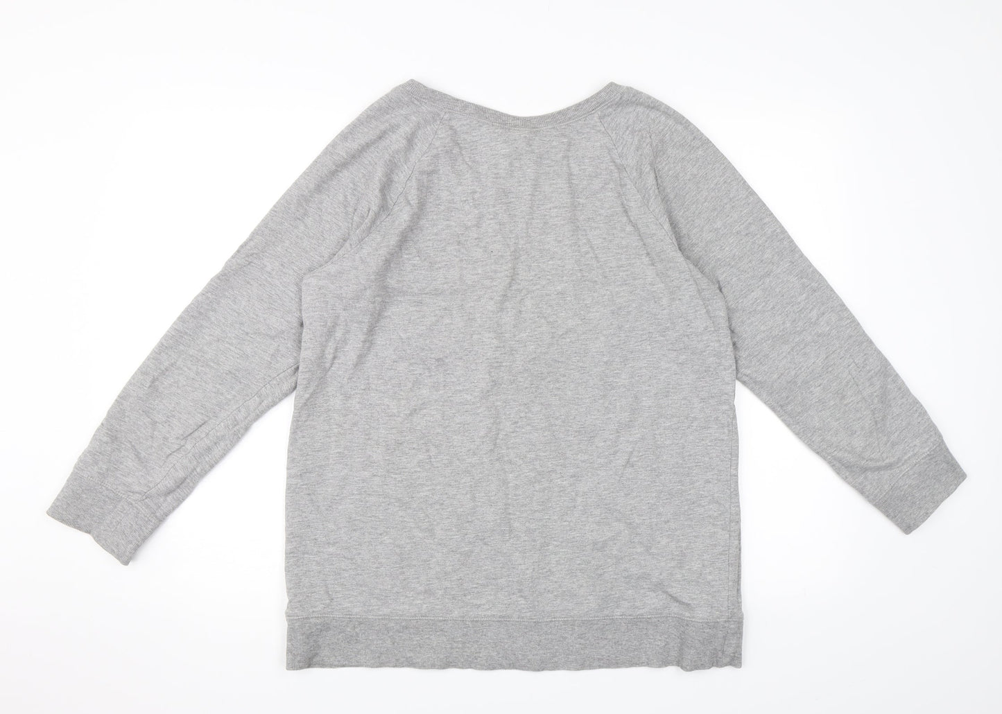 H&M Womens Grey   Pullover Sweatshirt Size M