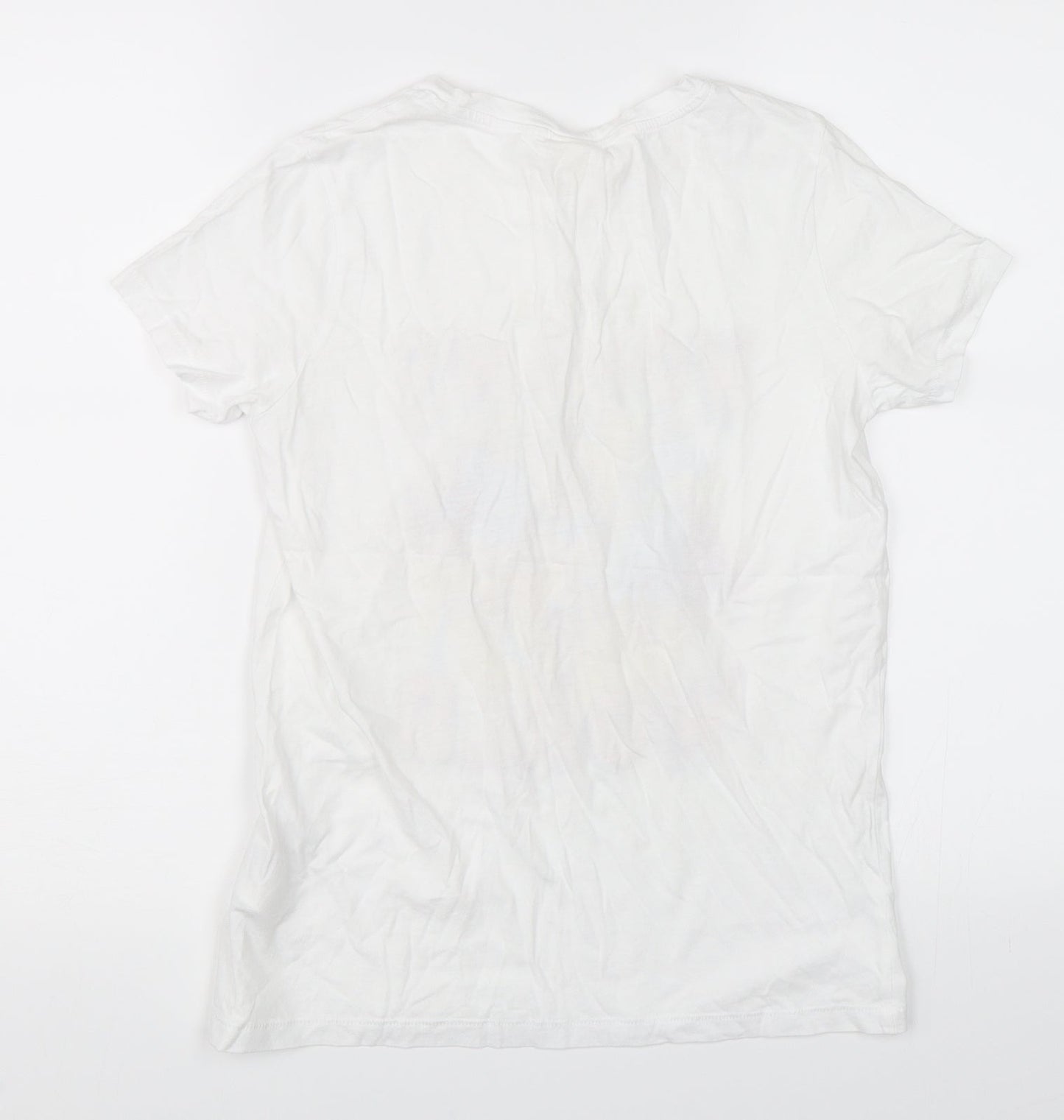 Womens UK Size XS H&M White Basic T-Shirt