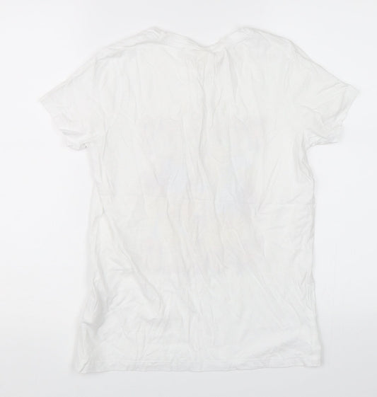 Womens UK Size XS H&M White Basic T-Shirt