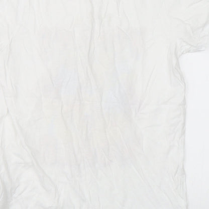 Womens UK Size XS H&M White Basic T-Shirt