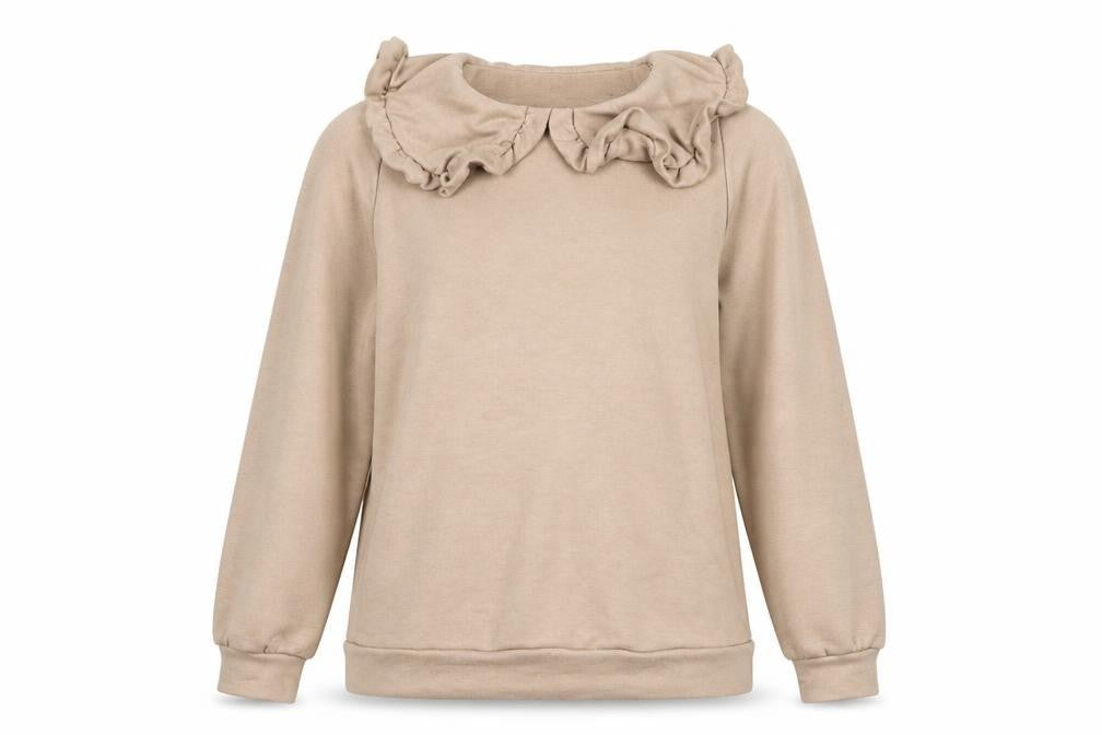 Womens UK Size 12 Boohoo Beige Pullover Sweatshirt