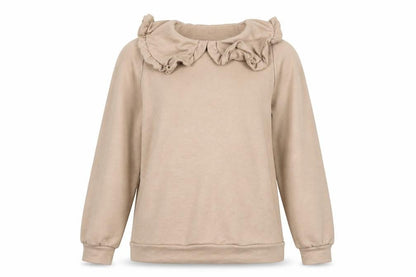 Womens UK Size 12 Boohoo Beige Pullover Sweatshirt
