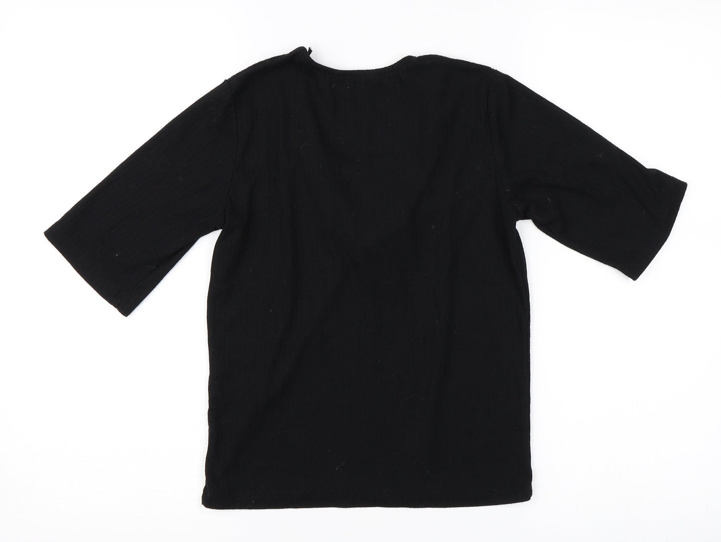Womens UK Size 6 Select Black Basic T-Shirt