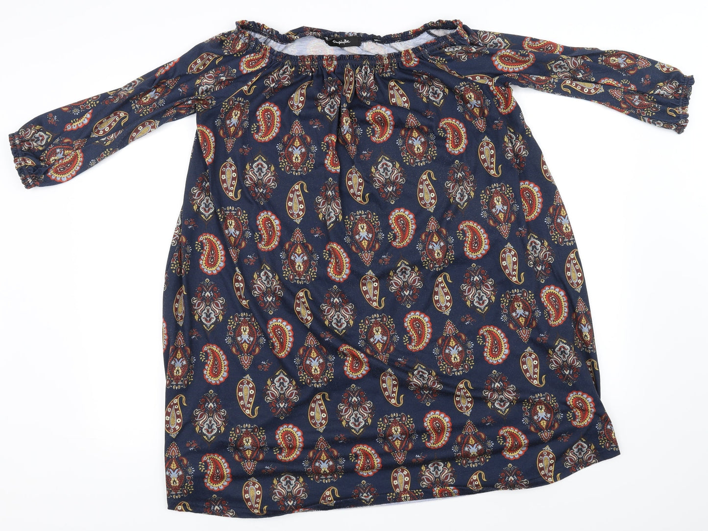 Womens UK Size 12 Simply Be Blue Basic Blouse