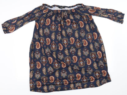 Womens UK Size 12 Simply Be Blue Basic Blouse