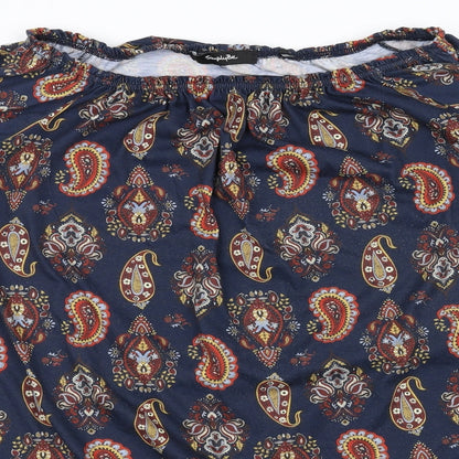Womens UK Size 12 Simply Be Blue Basic Blouse