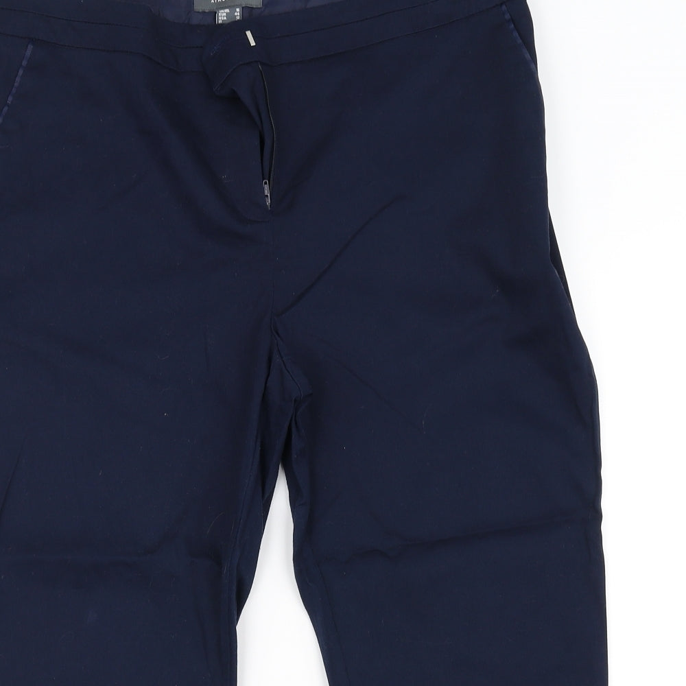 Mens UK Size 16 Atmosphere Regular Fit Chino Blue Trousers