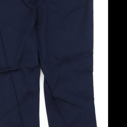 Mens UK Size 16 Atmosphere Regular Fit Chino Blue Trousers