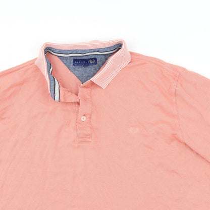 Lincoln Mens Pink    Polo Size L  - coral coloured