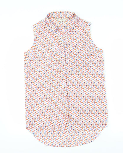 Womens UK Size 8 NEXT Pink Basic Blouse