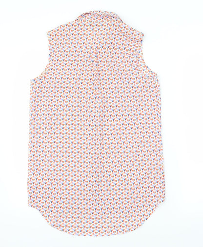 Womens UK Size 8 NEXT Pink Basic Blouse