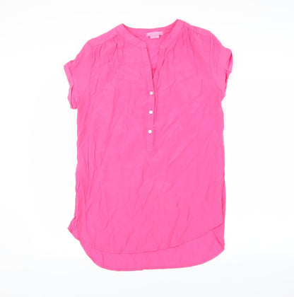Gabriella Vicenza Womens Pink   Basic Blouse Size 10