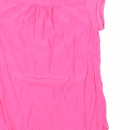 Gabriella Vicenza Womens Pink   Basic Blouse Size 10