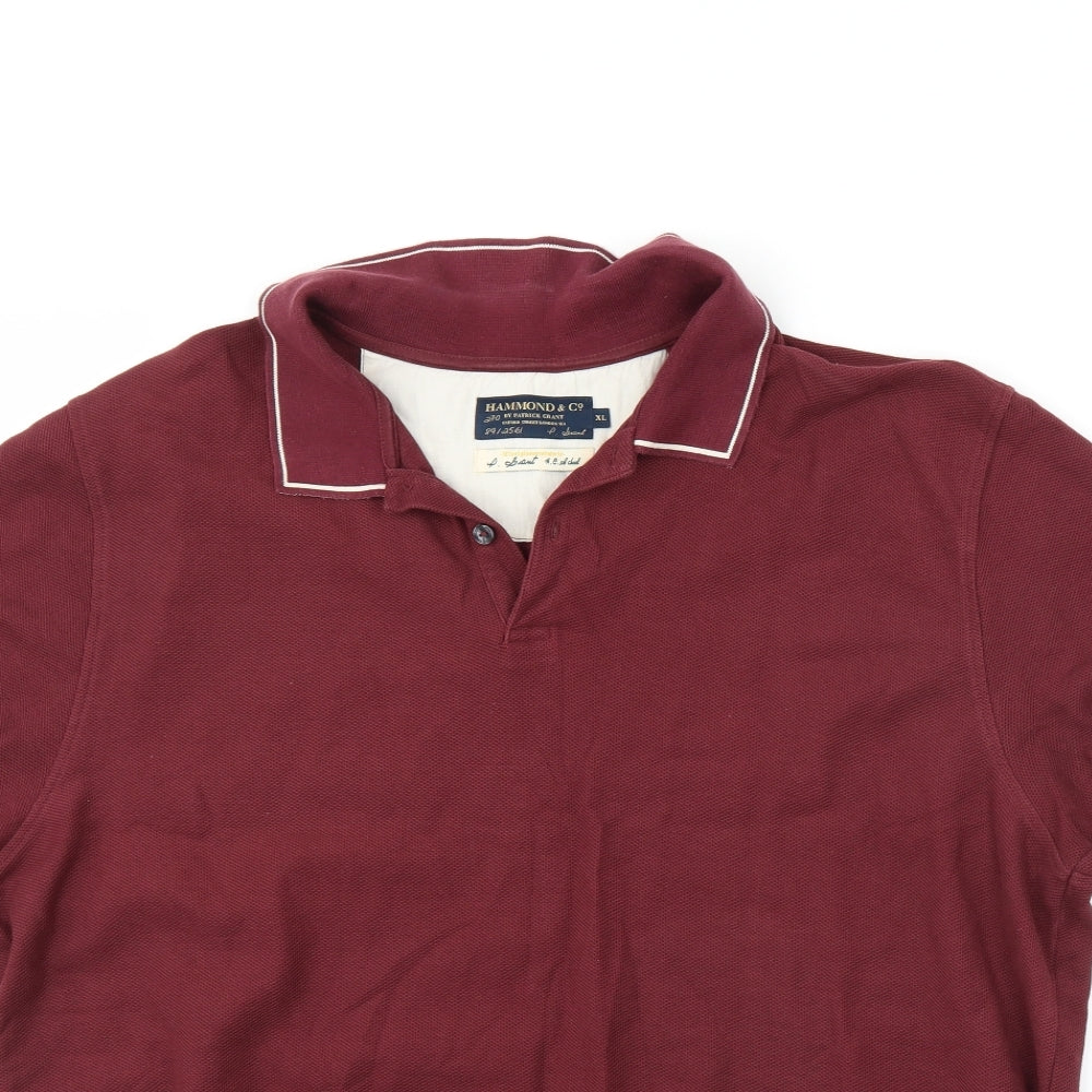 Hammond & CO Mens Red    Polo Size XL