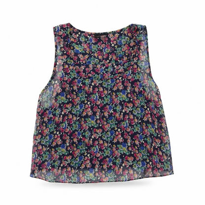 Womens UK Size 8 Topshop Black Basic Blouse