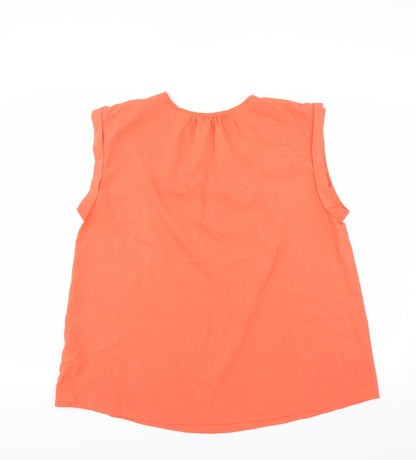 Womens UK Size 20 Damart Orange Basic Blouse