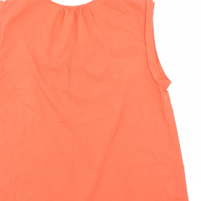 Womens UK Size 20 Damart Orange Basic Blouse