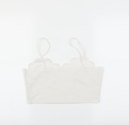 SheIn Womens White   Cropped Blouse Size L