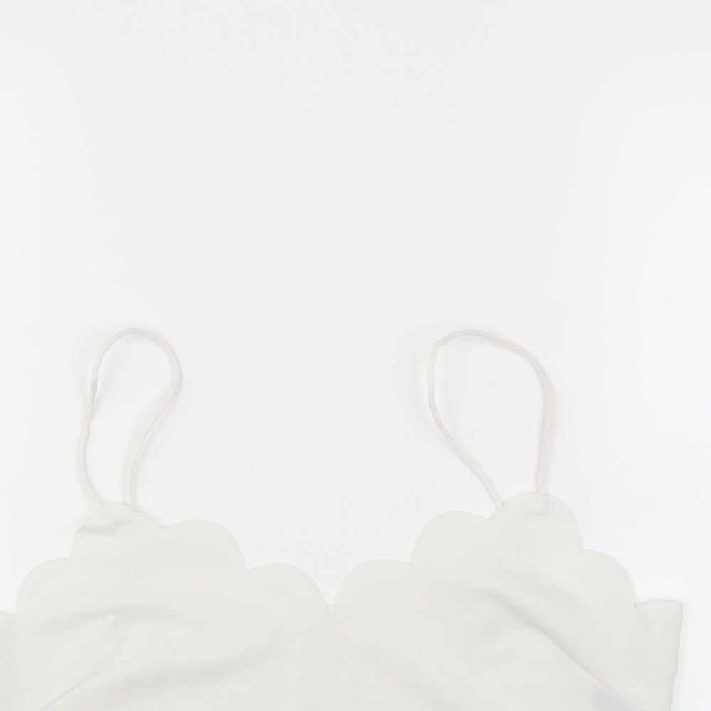 SheIn Womens White   Cropped Blouse Size L