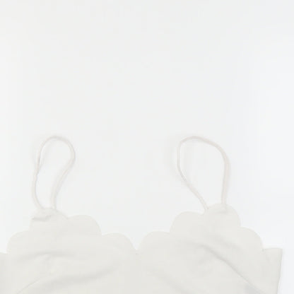 SheIn Womens White   Cropped Blouse Size L