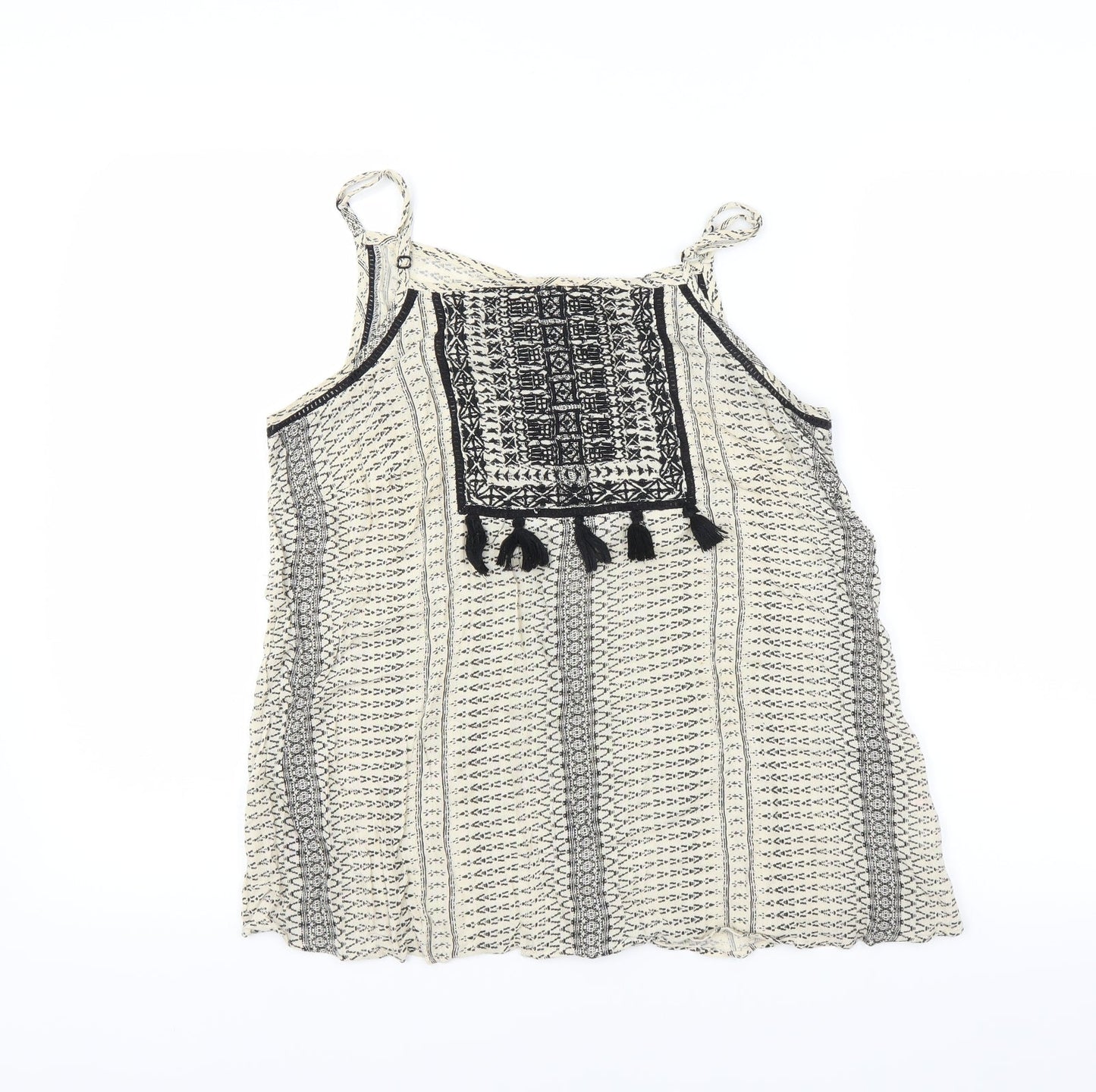 Womens UK Size 10 Matalan Beige Camisole T-Shirt