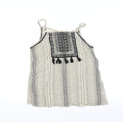 Womens UK Size 10 Matalan Beige Camisole T-Shirt