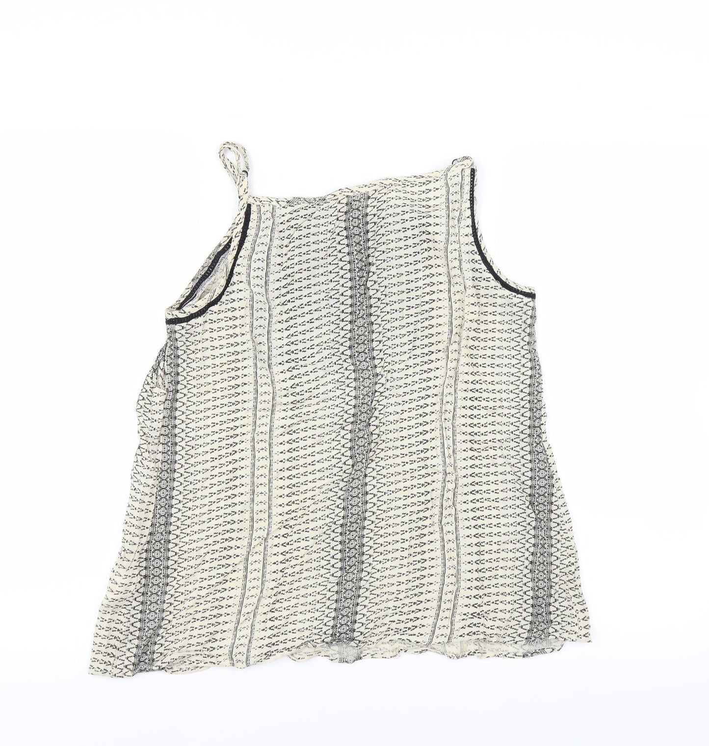 Womens UK Size 10 Matalan Beige Camisole T-Shirt